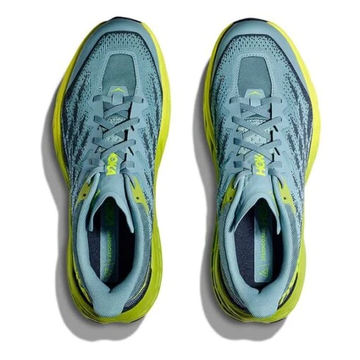 Chaussures HOKA Speedgoat 5 Gris Jaune Fluo – Image 6