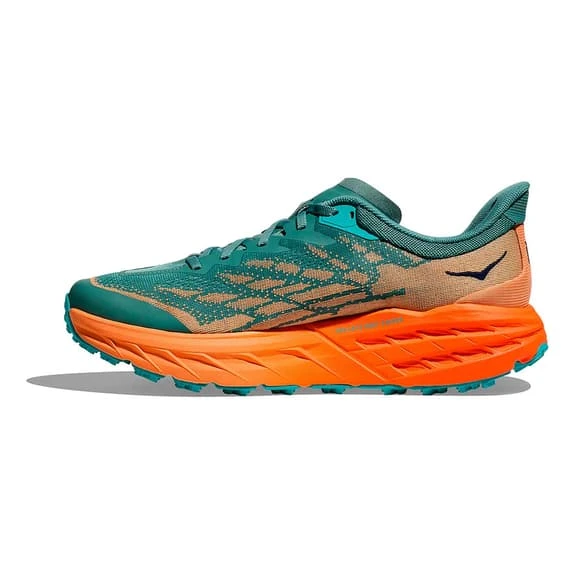 Chaussures HOKA Speedgoat 5 Vert Orange Fluo 3 Chaussures HOKA Speedgoat 5 Vert Orange Fluo – Image 3