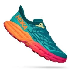 Chaussures HOKA Speedgoat 5 Vert Turquoise Orange Fuchsia Femme