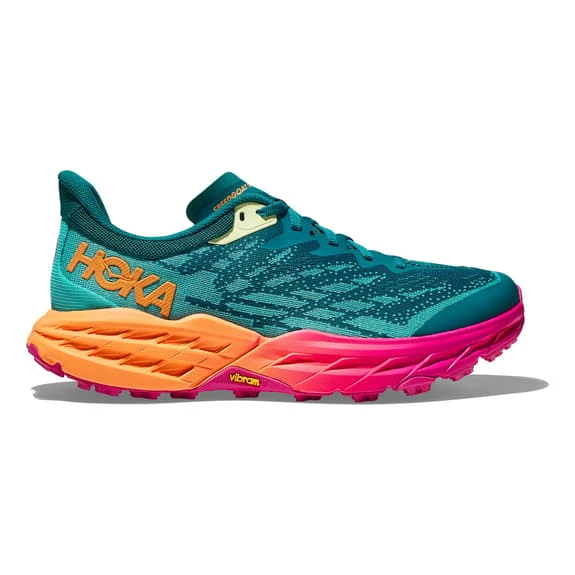 Chaussures HOKA Speedgoat 5 Vert Turquoise Orange Fuchsia Femme 2 Chaussures HOKA Speedgoat 5 Vert Turquoise Orange Fuchsia Femme – Image 2