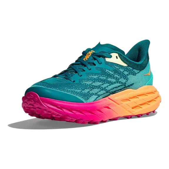 Chaussures HOKA Speedgoat 5 Vert Turquoise Orange Fuchsia Femme 3 Chaussures HOKA Speedgoat 5 Vert Turquoise Orange Fuchsia Femme – Image 3