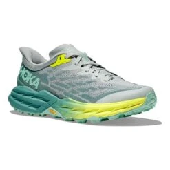 Chaussures HOKA Speedgoat 5 Vert Gris Jaune Femme 10 Chaussures HOKA Speedgoat 5 Vert Gris Jaune Femme -Hoka Soldes Magasin hk 1123158 mtl 005