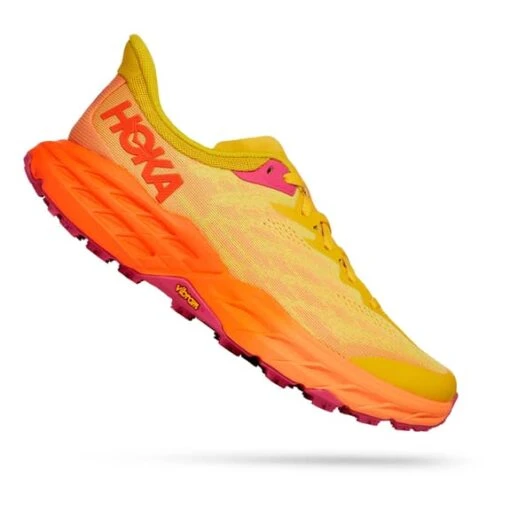 Chaussures HOKA Speedgoat 5 Jaune Orange Femme