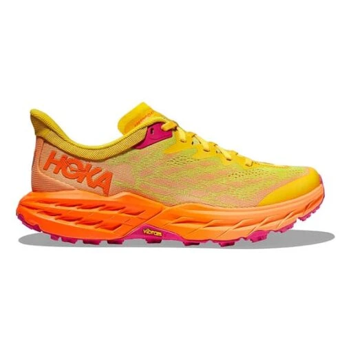 Chaussures HOKA Speedgoat 5 Jaune Orange Femme – Image 2
