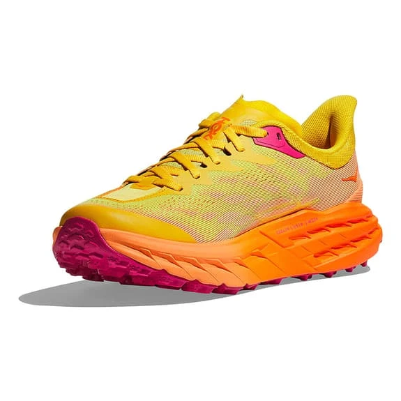 Chaussures HOKA Speedgoat 5 Jaune Orange Femme 5 Chaussures HOKA Speedgoat 5 Jaune Orange Femme – Image 5