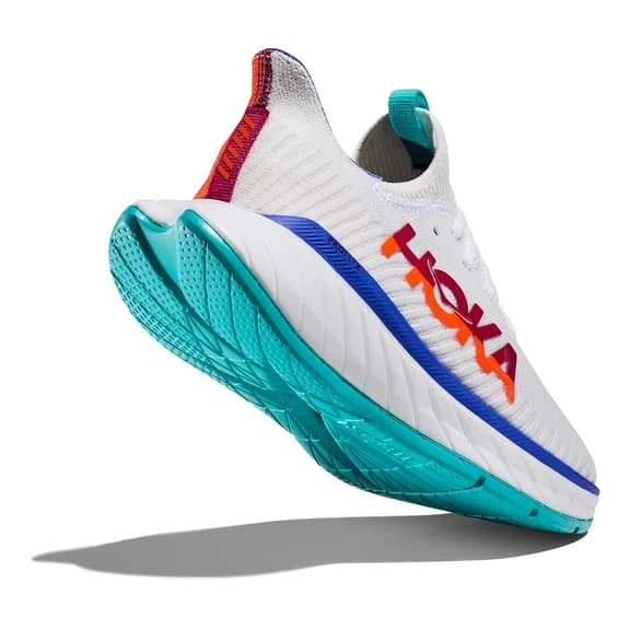 Chaussures HOKA Carbon X 3 Blanc Orange Bleu Marine 4 Chaussures HOKA Carbon X 3 Blanc Orange Bleu Marine – Image 4