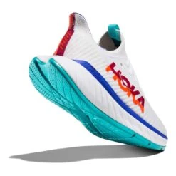 Chaussures HOKA Carbon X 3 Blanc Orange Bleu Femme 9 Chaussures HOKA Carbon X 3 Blanc Orange Bleu Femme -Hoka Soldes Magasin hk 1123193 wfm 004