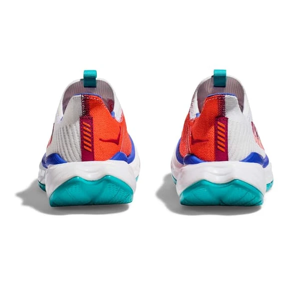 Chaussures HOKA Carbon X 3 Blanc Orange Bleu Femme 5 Chaussures HOKA Carbon X 3 Blanc Orange Bleu Femme – Image 5