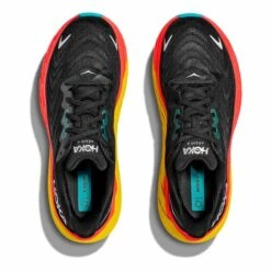 Chaussures HOKA Arahi 6 Noir Jaune Rouge 11 Chaussures HOKA Arahi 6 Noir Jaune Rouge -Hoka Soldes Magasin hk 1123194 bfl 006
