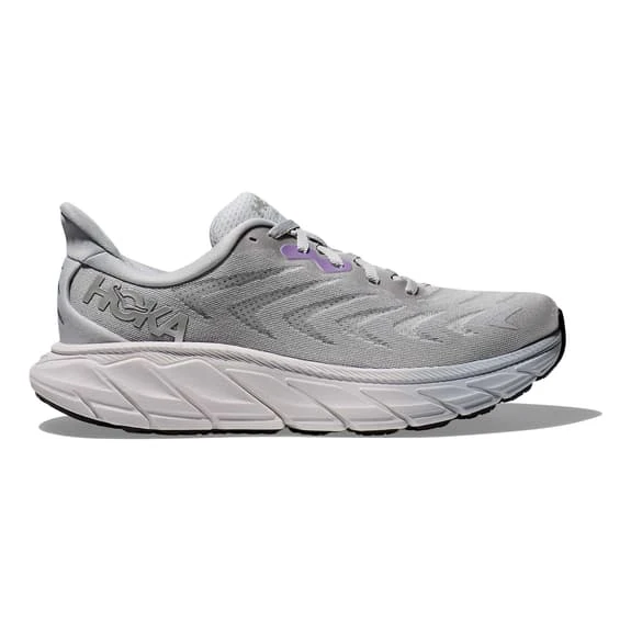 Chaussures HOKA Arahi 6 Gris Blanc Lilas Femme 2 Chaussures HOKA Arahi 6 Gris Blanc Lilas Femme – Image 2