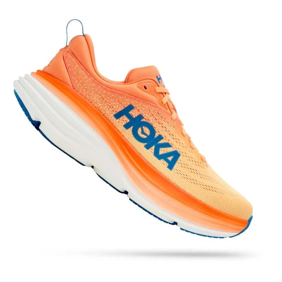 Chaussures HOKA Bondi 8 Orange Bleu Marine Jaune 1 Chaussures HOKA Bondi 8 Orange Bleu Marine Jaune
