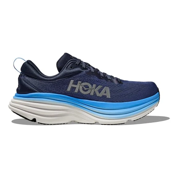 Chaussures HOKA Bondi 8 Bleu Foncé Bleu Clair Blanc 2 Chaussures HOKA Bondi 8 Bleu Foncé Bleu Clair Blanc – Image 2