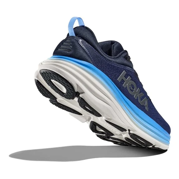 Chaussures HOKA Bondi 8 Bleu Foncé Bleu Clair Blanc 4 Chaussures HOKA Bondi 8 Bleu Foncé Bleu Clair Blanc – Image 4