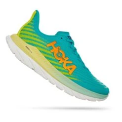 Chaussures HOKA Mach 5 Bleu Turquoise Jaune Orange