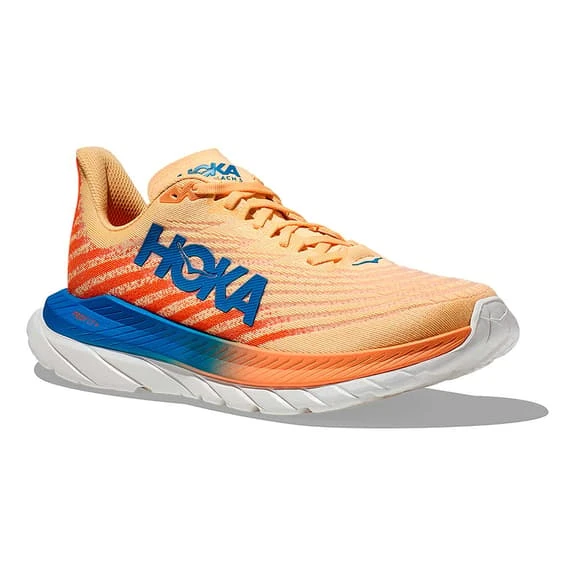 Chaussures HOKA Mach 5 Crème Orange Bleu Marine 4 Chaussures HOKA Mach 5 Crème Orange Bleu Marine – Image 4