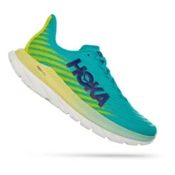 Chaussures HOKA Mach 5 Turquoise Vert Clair Blanc Femme