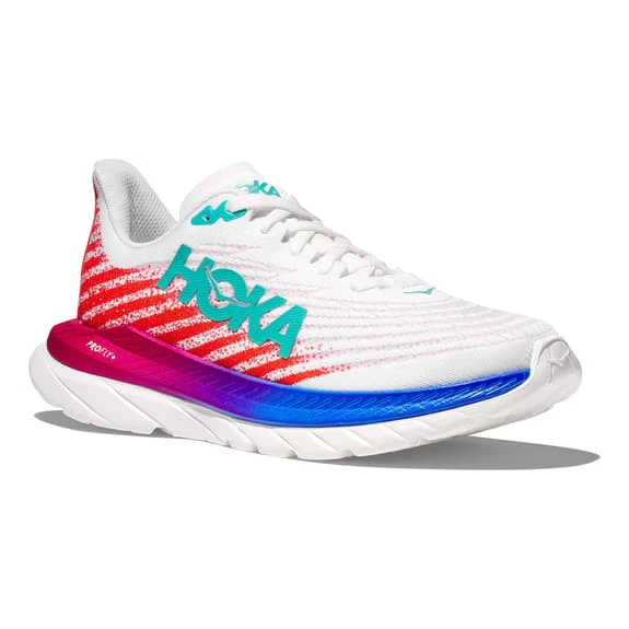 Chaussures HOKA Mach 5 Blanc Rouge Bleu Marine Femme 6 Chaussures HOKA Mach 5 Blanc Rouge Bleu Marine Femme – Image 6