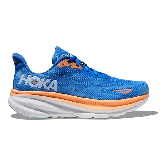 Chaussures HOKA Clifton 9 Bleu Marine Orange Blanc 2 Chaussures HOKA Clifton 9 Bleu Marine Orange Blanc – Image 2