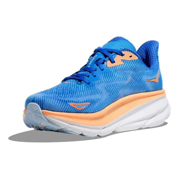 Chaussures HOKA Clifton 9 Bleu Marine Orange Blanc 3 Chaussures HOKA Clifton 9 Bleu Marine Orange Blanc – Image 3