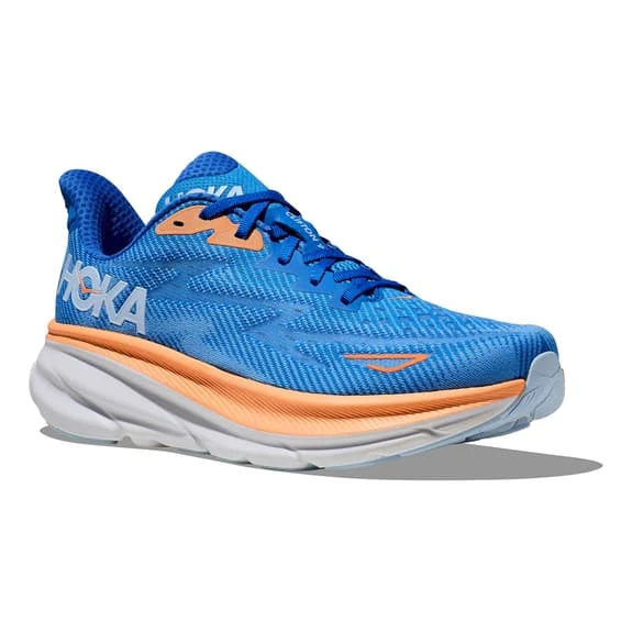 Chaussures HOKA Clifton 9 Bleu Marine Orange Blanc 6 Chaussures HOKA Clifton 9 Bleu Marine Orange Blanc – Image 6