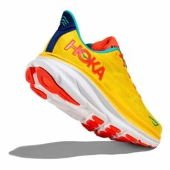 Chaussures HOKA Clifton 9 Jaune Orange Bleu 10 Chaussures HOKA Clifton 9 Jaune Orange Bleu -Hoka Soldes Magasin hk 1127895 pfm 005