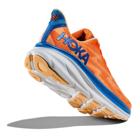 Chaussures HOKA Clifton 9 Orange Intense Bleu Marine Blanc 4 Chaussures HOKA Clifton 9 Orange Intense Bleu Marine Blanc – Image 4