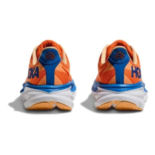 Chaussures HOKA Clifton 9 Orange Intense Bleu Marine Blanc – Image 5