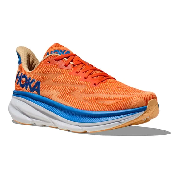 Chaussures HOKA Clifton 9 Orange Intense Bleu Marine Blanc 6 Chaussures HOKA Clifton 9 Orange Intense Bleu Marine Blanc – Image 6