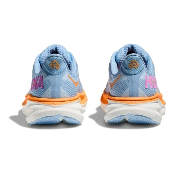 Chaussures HOKA Clifton 9 Bleu Clair Orange Rose Femme 5 Chaussures HOKA Clifton 9 Bleu Clair Orange Rose Femme – Image 5