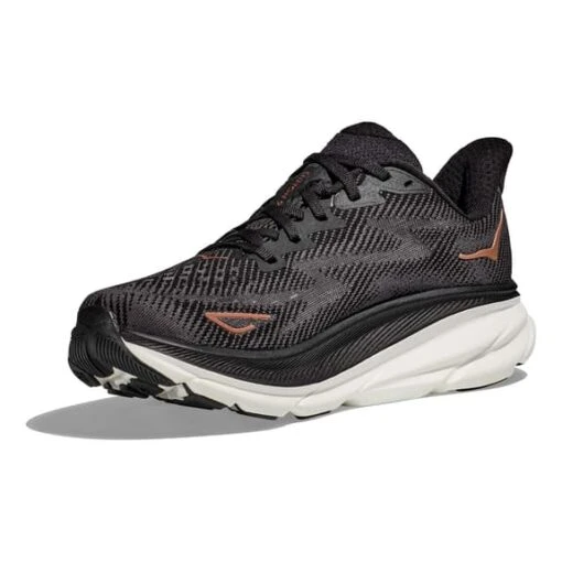 Chaussures HOKA Clifton 9 Noir Marron Blanc Femme – Image 3