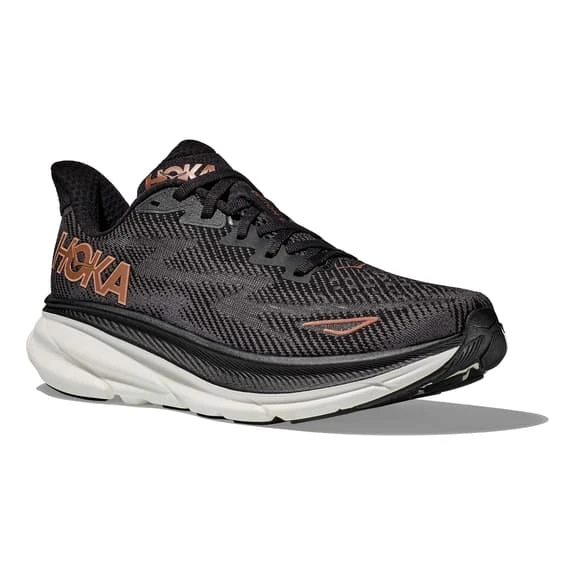 Chaussures HOKA Clifton 9 Noir Marron Blanc Femme 6 Chaussures HOKA Clifton 9 Noir Marron Blanc Femme – Image 6