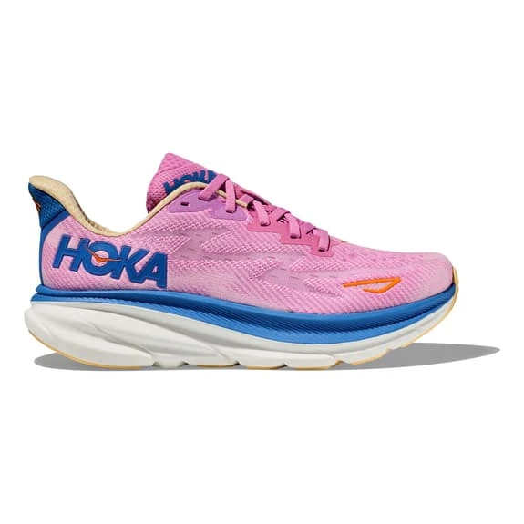 Chaussures HOKA Clifton 9 Rose Chewing-gum Bleu Foncé Orange Femme 2 Chaussures HOKA Clifton 9 Rose Chewing-gum Bleu Foncé Orange Femme – Image 2