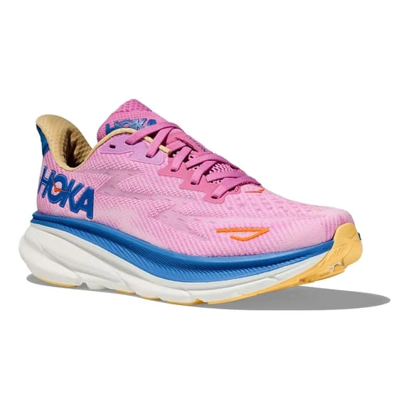 Chaussures HOKA Clifton 9 Rose Chewing-gum Bleu Foncé Orange Femme 6 Chaussures HOKA Clifton 9 Rose Chewing-gum Bleu Foncé Orange Femme – Image 6