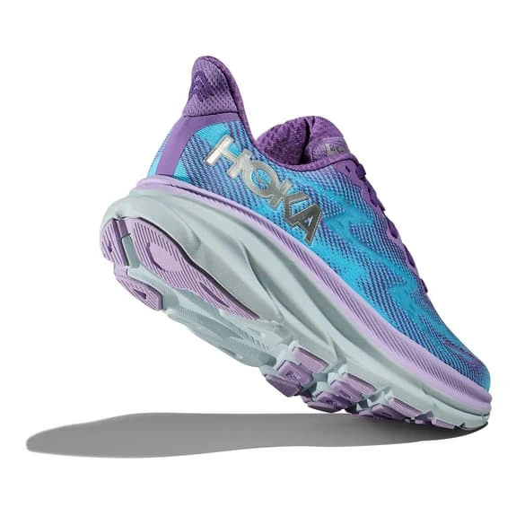 Chaussures HOKA Clifton 9 Bleu Clair Lilas Blanc Femme 4 Chaussures HOKA Clifton 9 Bleu Clair Lilas Blanc Femme – Image 4