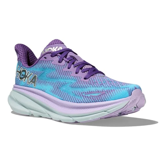 Chaussures HOKA Clifton 9 Bleu Clair Lilas Blanc Femme 6 Chaussures HOKA Clifton 9 Bleu Clair Lilas Blanc Femme – Image 6