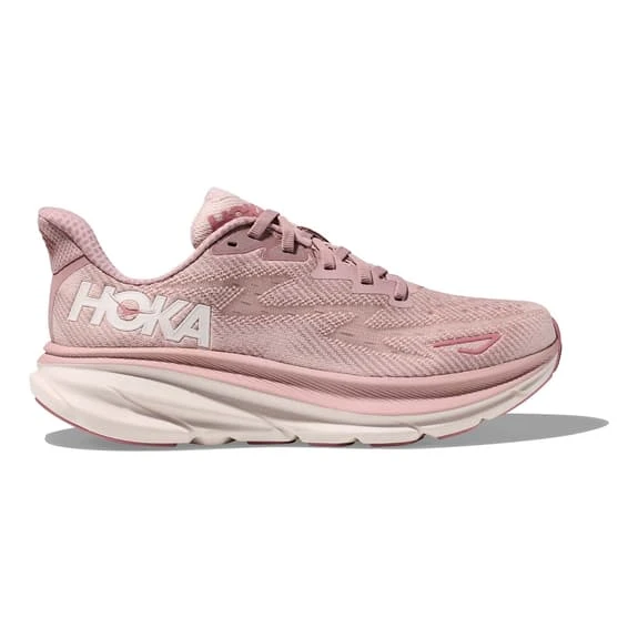 Chaussures HOKA Clifton 9 Rose Clair Blanc Femme 2 Chaussures HOKA Clifton 9 Rose Clair Blanc Femme – Image 2
