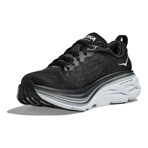 Chaussures HOKA Bondi 8 Noir Blanc Femme 3 Chaussures HOKA Bondi 8 Noir Blanc Femme – Image 3