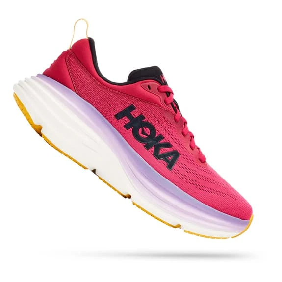 Chaussures HOKA Bondi 8 Fuchsia Lilas Pastel Blanc Femme 1 Chaussures HOKA Bondi 8 Fuchsia Lilas Pastel Blanc Femme