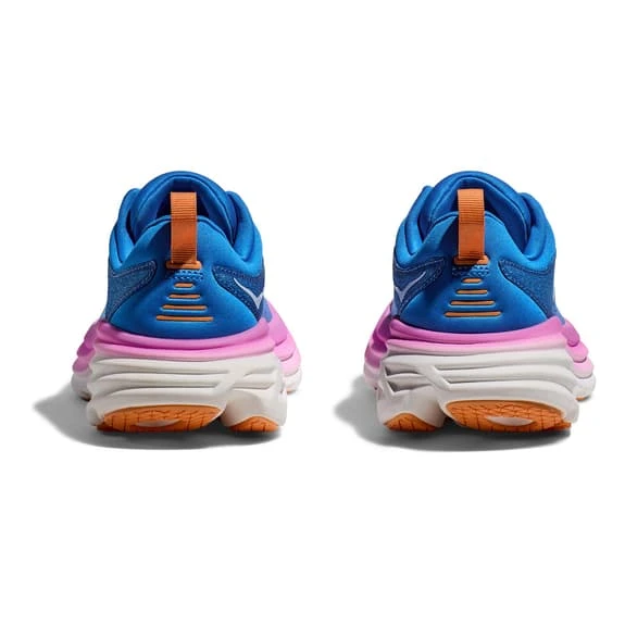 Chaussures HOKA Bondi 8 Bleu Marine Rose Clair Blanc Femme 5 Chaussures HOKA Bondi 8 Bleu Marine Rose Clair Blanc Femme – Image 5