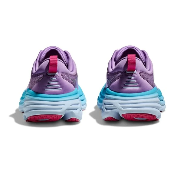 Chaussures HOKA Bondi 8 Violet Bleu Clair Blanc Femme 5 Chaussures HOKA Bondi 8 Violet Bleu Clair Blanc Femme – Image 5