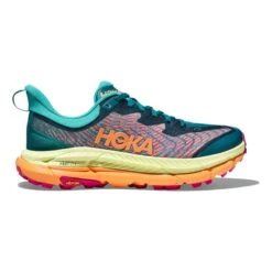 Hoka Soldes Magasin 15 Chaussures HOKA Mafate Speed 4 Vert Turquoise Orange Fuchsia