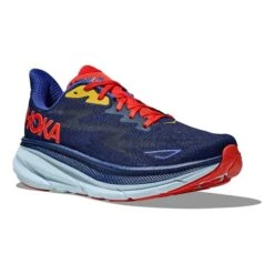 Chaussures HOKA Clifton 9 Wide Bleu Foncé Rouge Brillant Jaune 8 Chaussures HOKA Clifton 9 Wide Bleu Foncé Rouge Brillant Jaune -Hoka Soldes Magasin hk 1132210 bbd 003