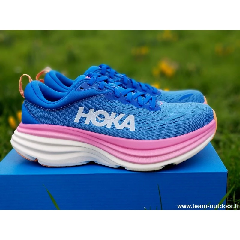 HOKA Bondi 8 Femme Coastal Sky / All Aboard 2 HOKA Bondi 8 Femme Coastal Sky / All Aboard – Image 2
