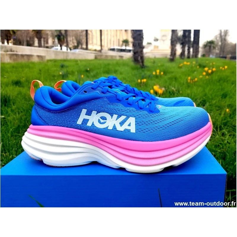 HOKA Bondi 8 Femme Coastal Sky / All Aboard 3 HOKA Bondi 8 Femme Coastal Sky / All Aboard – Image 3