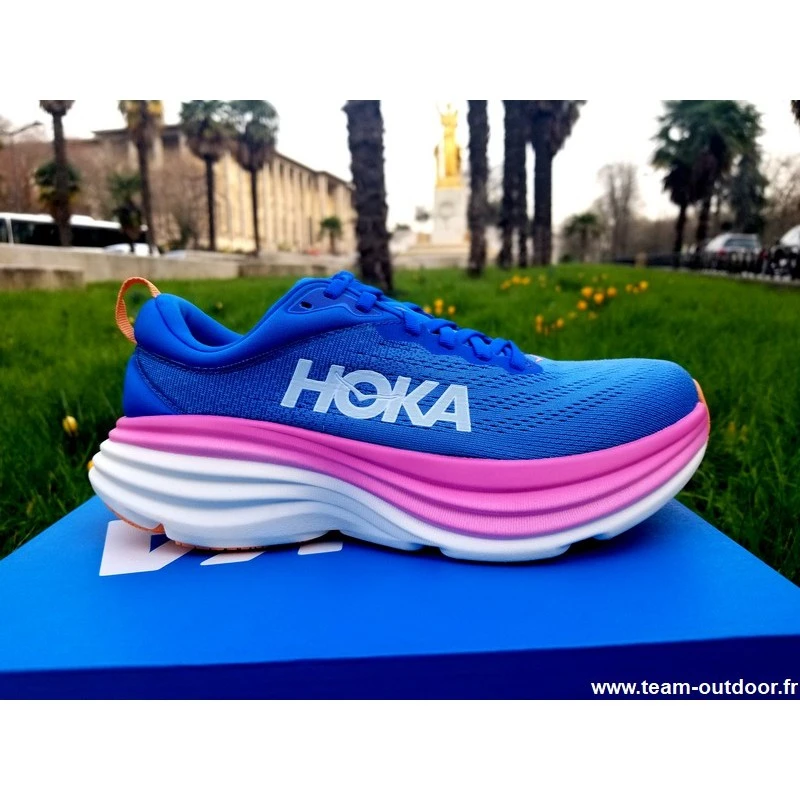 HOKA Bondi 8 Femme Coastal Sky / All Aboard 4 HOKA Bondi 8 Femme Coastal Sky / All Aboard – Image 4