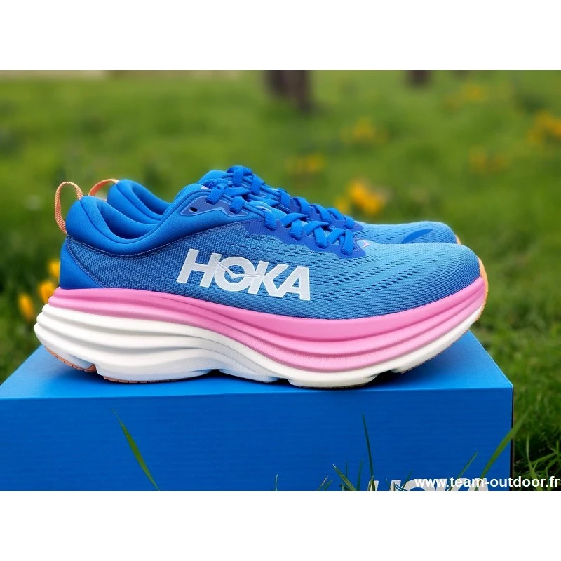 HOKA Bondi 8 Femme Coastal Sky / All Aboard 1 HOKA Bondi 8 Femme Coastal Sky / All Aboard
