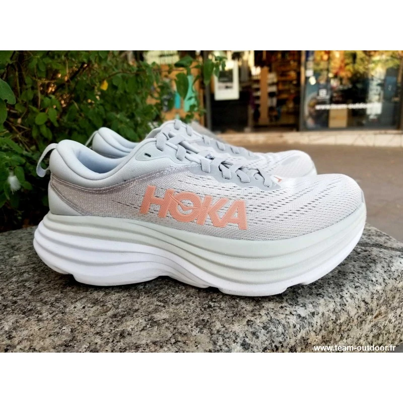 HOKA Bondi 8 Femme Harbor Mist / Lunar Rock 3 HOKA Bondi 8 Femme Harbor Mist / Lunar Rock – Image 3