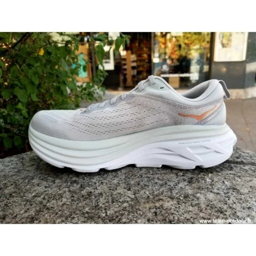 HOKA Bondi 8 Femme Harbor Mist / Lunar Rock – Image 6