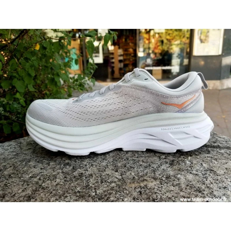 HOKA Bondi 8 Femme Harbor Mist / Lunar Rock 6 HOKA Bondi 8 Femme Harbor Mist / Lunar Rock – Image 6
