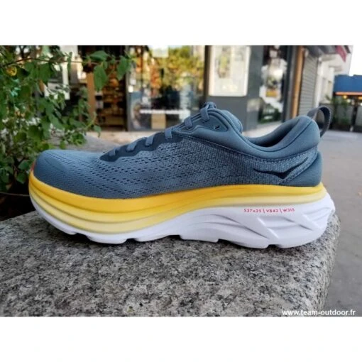 HOKA Bondi 8 Homme Goblin Blue / Moutain Spring – Image 7